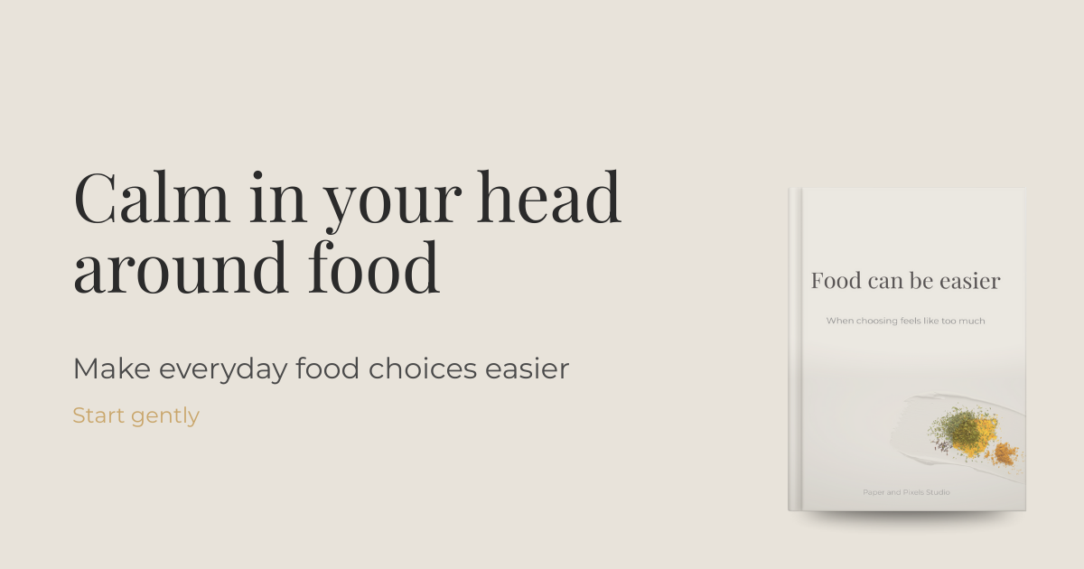 Food can be easier – Paper and Pixels Studio