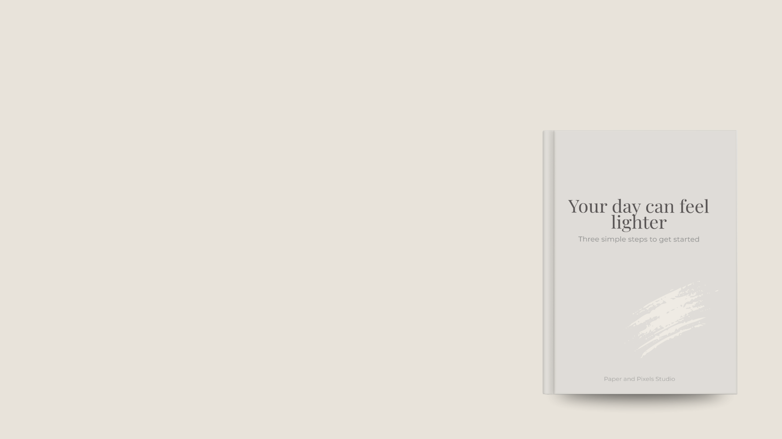 Book cover Your day may feel lighter